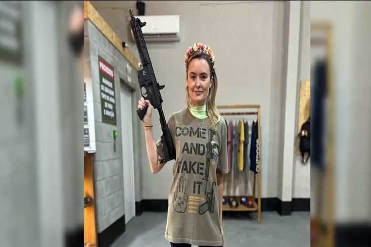 DEPUTADA BOLSONARISTA JÚLIA ZANATTA POSTA FOTO COM METRALHADORA E INCITA VIOLÊNCIA CONTRA LULA