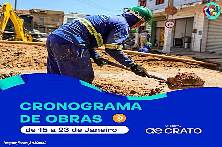 Cronograma de obras da ambiental Crato tem continuidade no município  e beneficiarão 1200 pessoas