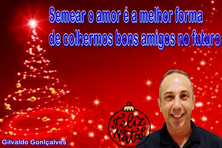 Mensagem de natal de Givaldo Gonçalves